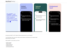 ChatGPT应用在App Store的界面