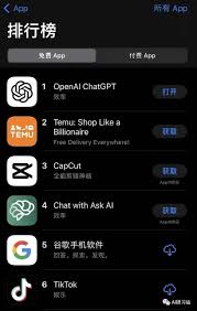 App Store中的ChatGPT应用页面