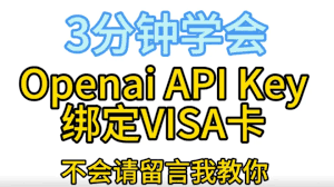 openai api支付成功并获取api key