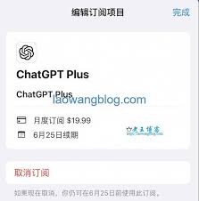 ChatGPT Plus订阅界面