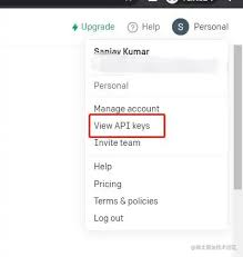 API Key管理界面